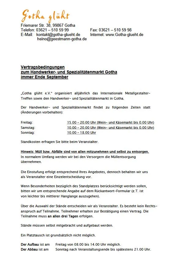 Vertragsbedingungen